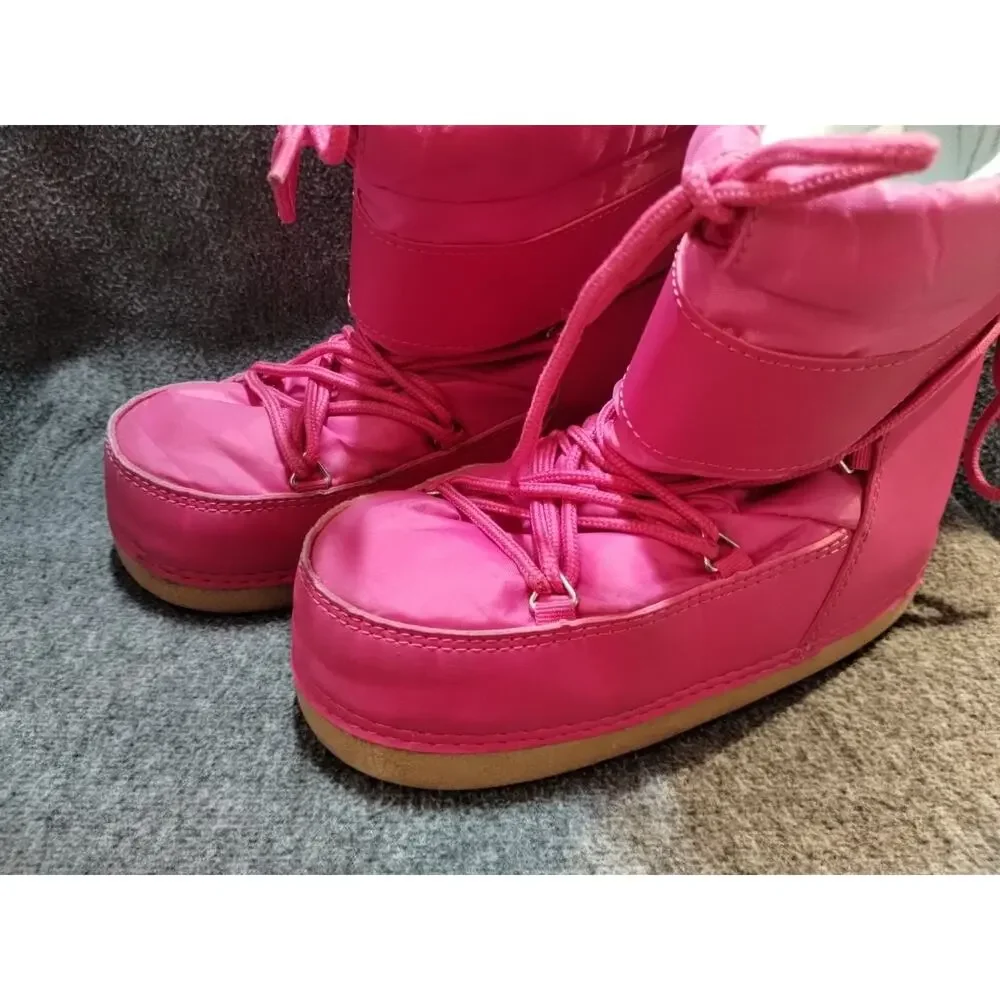 Nova Kids Moon Boots - Girls - Fuchsia Pink - Size 3 - Snow - Warm - Insulated